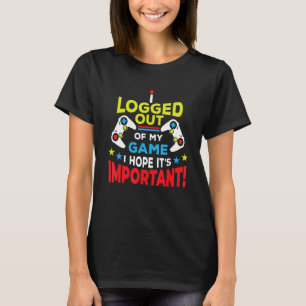 Camiseta EU FIZ LOGIN DO MEU JOGO EU ESPERO QUE SEU Gamer I