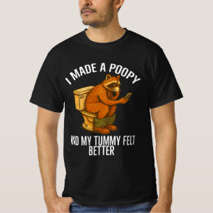 Camiseta Eu Fiz um Cocô e Minha Barriga Ficou Melhor Humor