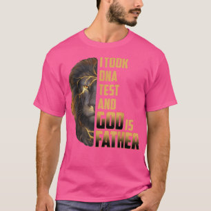 Camiseta Eu fiz um teste de DNA Deus é meu Dia de os pais p