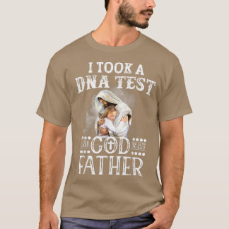 Camiseta Eu fiz um teste de DNA e Deus é meu padre Lamb de