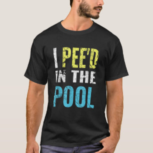 Camiseta Eu fiz xixi na Piscina das férias de verão engraça