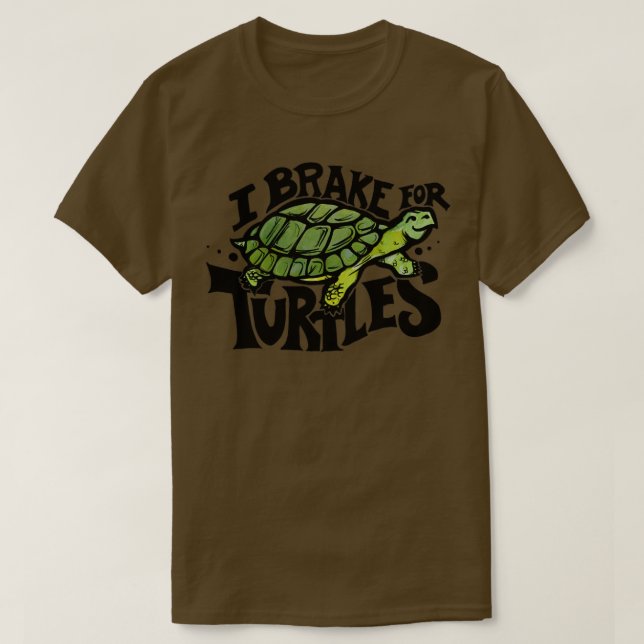 Camiseta Eu freio para as tartarugas4 (Frente do Design)