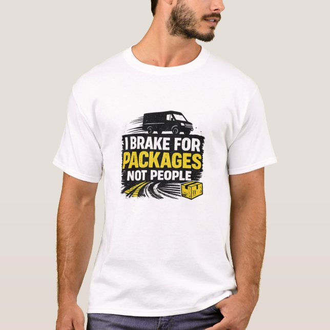 Camiseta Eu Freio Por Pacotes Não Pessoas (Frente)