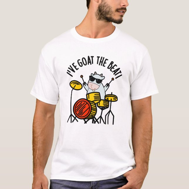 Camiseta Eu fui ao Beat Engraçado Drummer Pun (Frente)