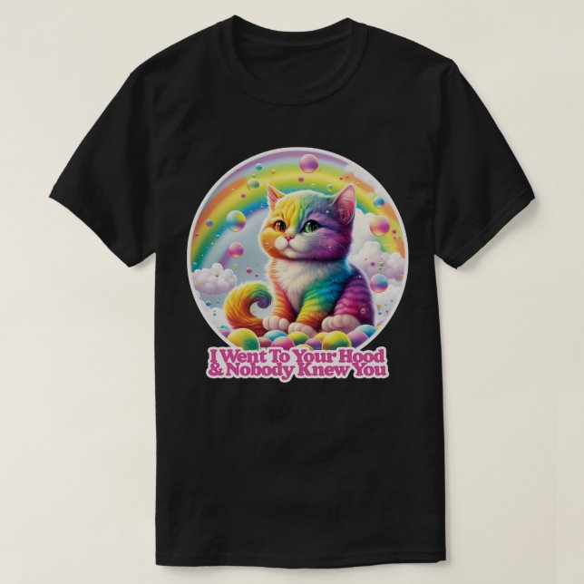 Camiseta Eu Fui Ao Seu Capuz Ninguém Te Conhecia (Frente do Design)