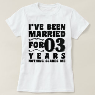Camiseta Eu fui casado há 3 anos, Festa de casamento engraç