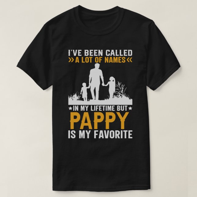 Camiseta Eu fui chamada de muitos nomes, mas PAPPY é minha  (Frente do Design)