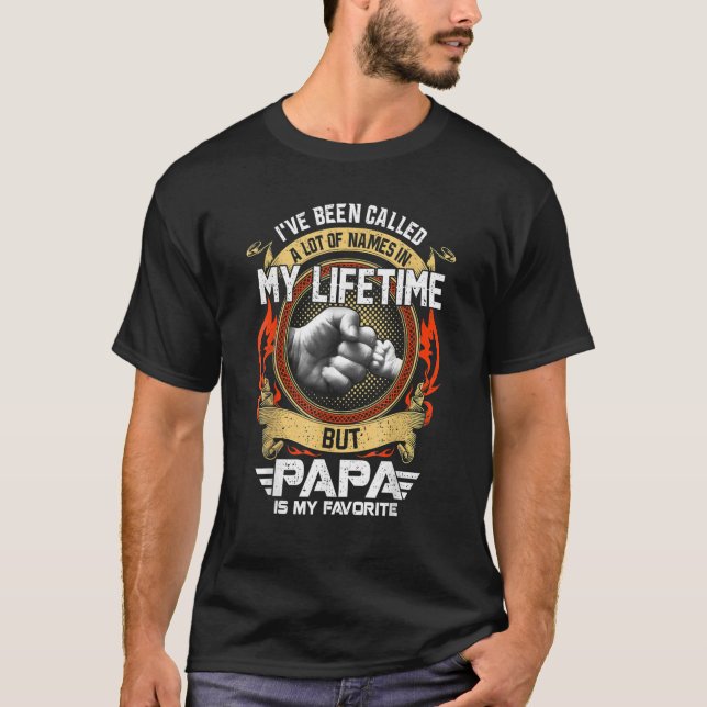 Camiseta Eu fui chamado de Muito Nome Mas Papai É Meu Favor (Frente)