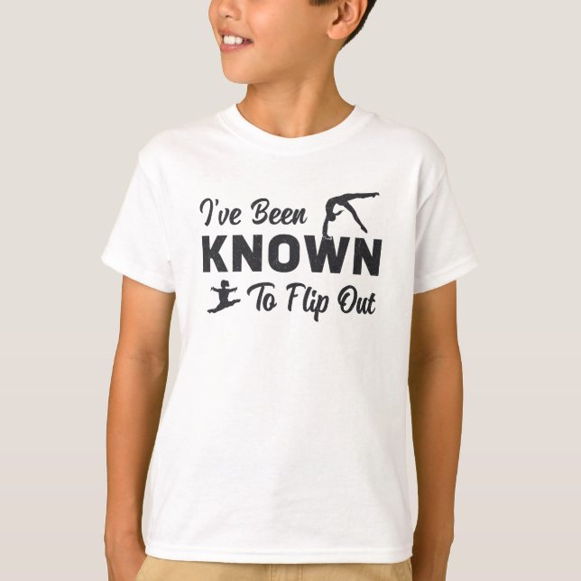 Camiseta Eu fui conhecido por Sacudir de ginástica (Frente)
