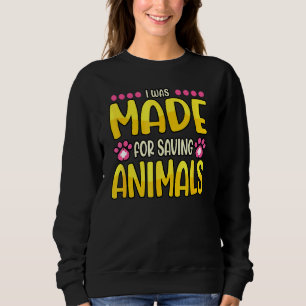 Camiseta Eu Fui Feito Para Salvar Animais, Médico De Zoo, V