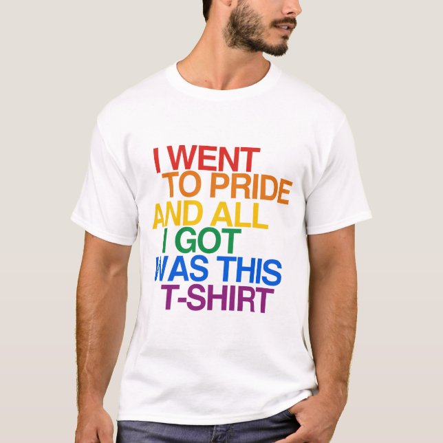 CAMISETA EU FUI ORGULHAR-SE E TUDO I G (Frente)
