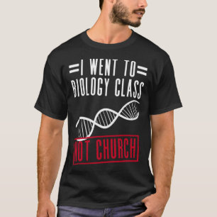 Camiseta Eu Fui Para A Classe De Biologia Não Para Ateístas