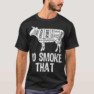 Camiseta Eu Fumaria Aquele Barbecue Fumante De CHURRASCO De