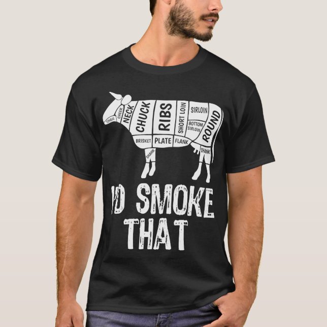 Camiseta Eu Fumaria Aquele Barbecue Fumante De CHURRASCO De (Frente)