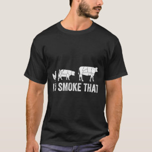 Camiseta Eu Fumaria Aquele Chef Fumante De Churrasco Divert
