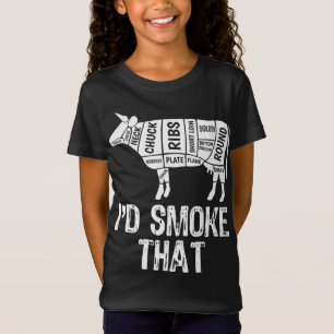 Camiseta Eu Fumava Aquele Barbecue Fumante De CHURRASCO De