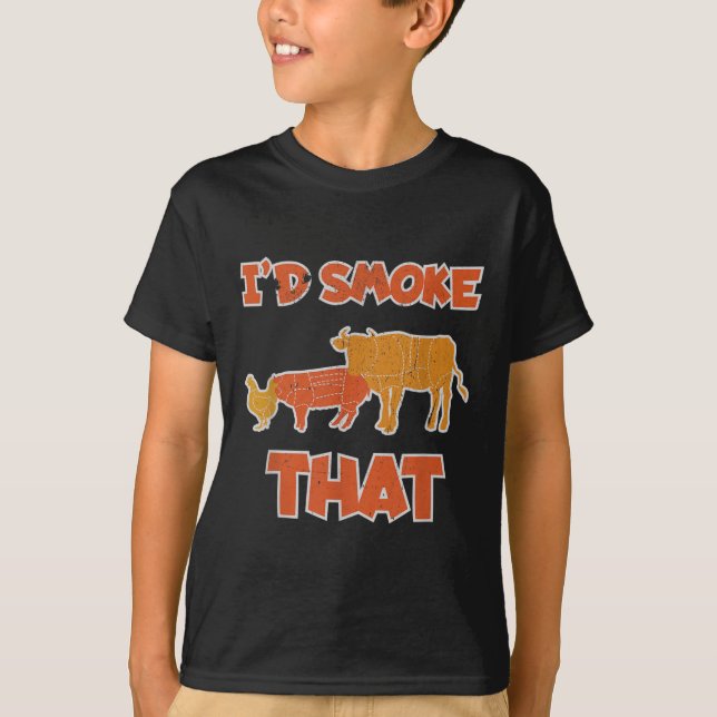 Camiseta Eu Fumava Aquele Churrasco Engraçado Barbecue Fuma (Frente)