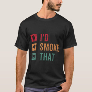 Camiseta Eu Fumava Aquele Engraçado Barbeque Gritava Carnes