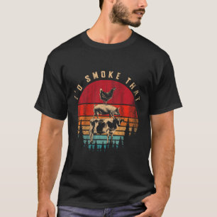 Camiseta Eu Fumava O Chef Barbecue De Churrasco De Carne Fu