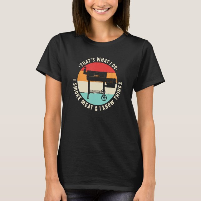 Camiseta Eu Fumo Carne E Sei Coisas Gritando Pitmaster (Frente)