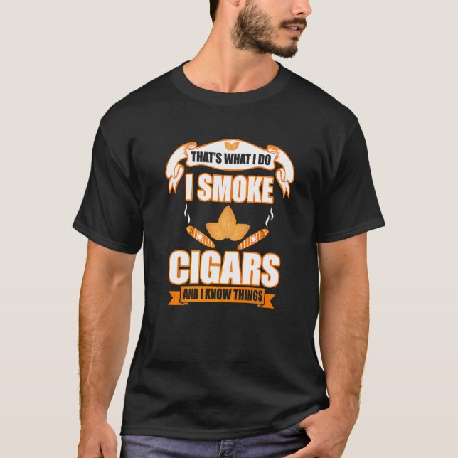 Camiseta Eu Fumo Cigarros Dizendo 4 (Frente)