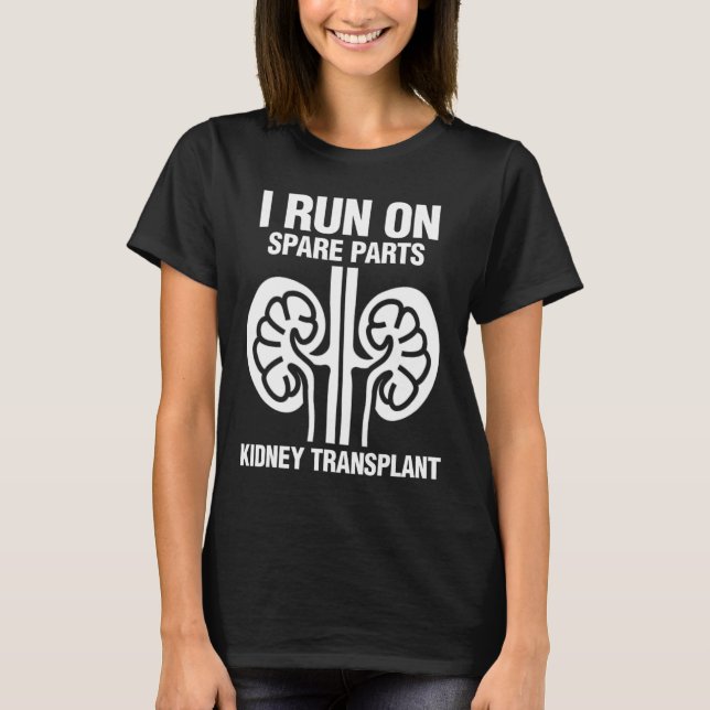 Camiseta Eu Funciono Com Peças Sobressalentes Diversão Tran (Frente)