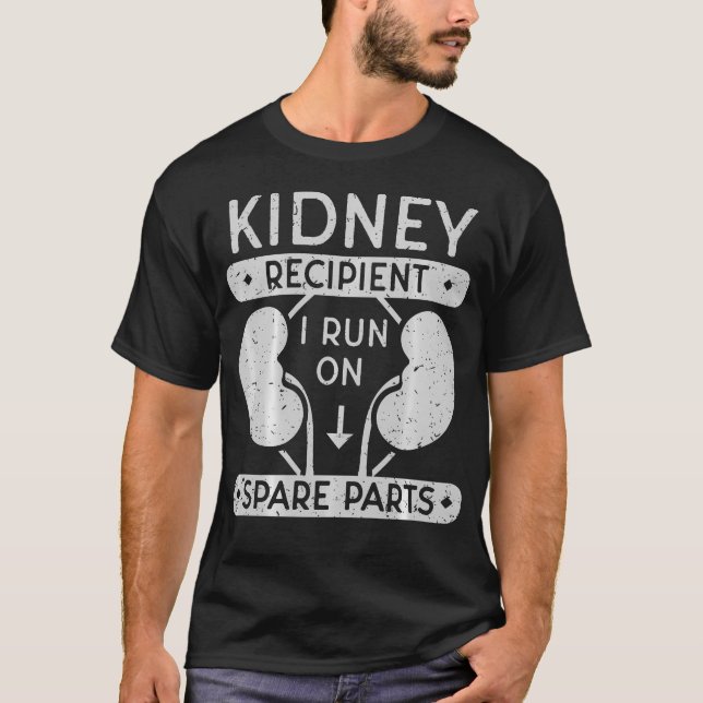 Camiseta Eu Funciono Com Peças Sobressalentes Receptor de R (Frente)