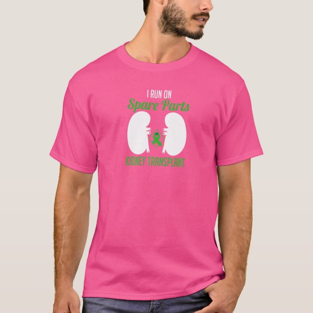 Camiseta Eu Funciono Com Peças Sobressalentes Transplante D (Frente)