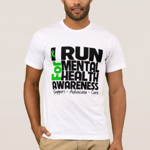 Camiseta Eu funciono para a consciência da saúde mental
