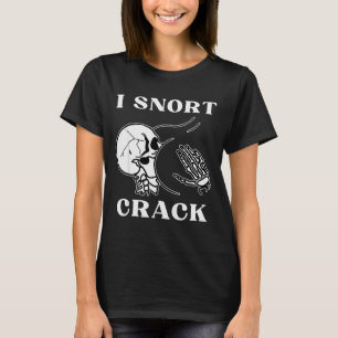 Camiseta Eu Fungo Crack Esqueleto Crânio Bunda Engraçado So