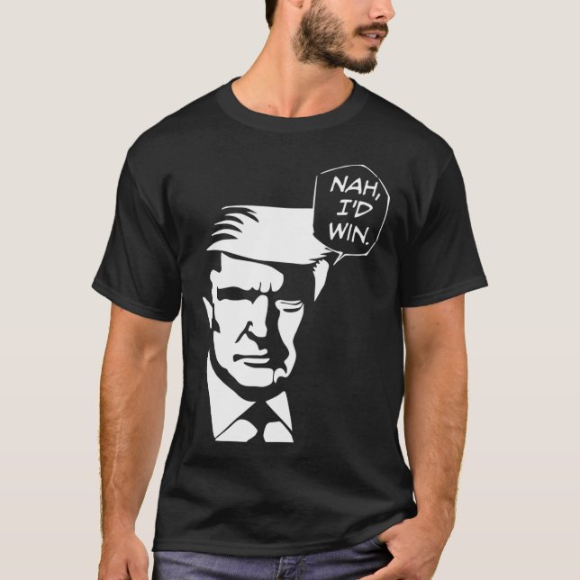 Camiseta Eu Ganharia Engraçado Trump 2024 Republicano Eua (Frente)