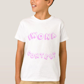 Camiseta Eu ganhei um concurso Pastel Pink Kid