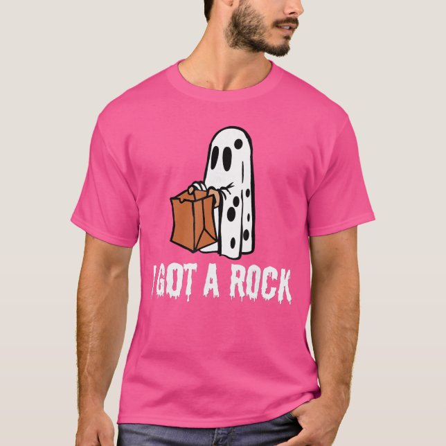 Camiseta Eu Ganhei Uma Pedra Halloween engraçado (Frente)