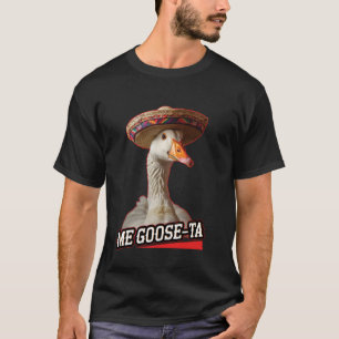 Camiseta Eu Ganso-Ta Ganso Usando Sombrero Meme Engraçado C