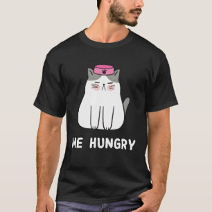 Camiseta Eu, Gato Fome, Querendo Comida