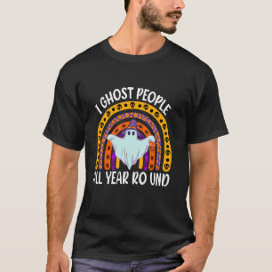 Camiseta Eu Ghost Pessoas O Ano Todo Rodando Engraçado Rain