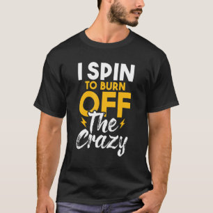 Camiseta Eu Giro Para Queimar O Ciclista Louco A Girar Clas