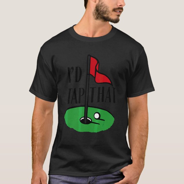 Camiseta Eu Golpearia Esse Golfista de Golfe Golfe (Frente)