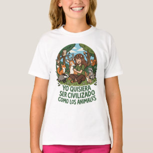 Camiseta Eu gostaria de ser civilizado 2