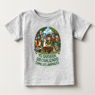 Camiseta Eu gostaria de ser civilizado 2