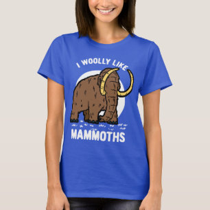 Camiseta Eu Gostava De Mamutes Animais Pré-Históricos