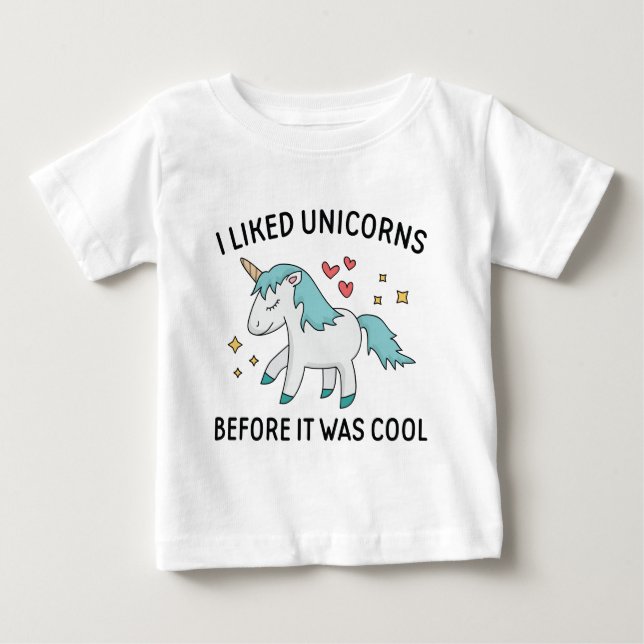 Camiseta Eu Gostei De Unicórnios (Frente)