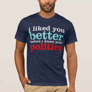 Camiseta Eu gostei de você melhor antes que eu soube sua