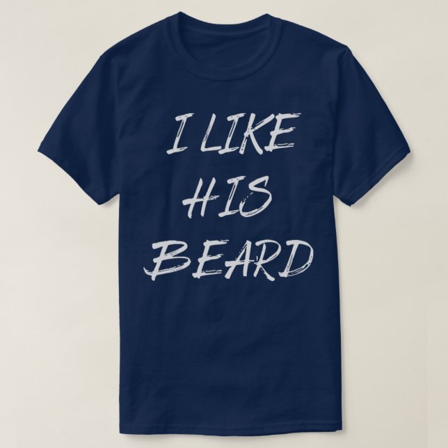 Camiseta eu gosto da barba dele (Frente do Design)