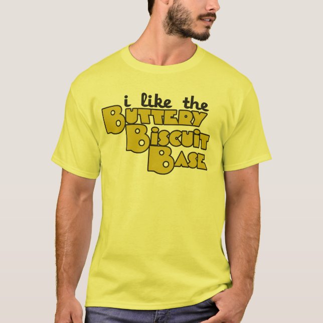 Camiseta Eu gosto da base de biscoitos da manteiga (Frente)