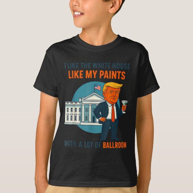 Camiseta Eu Gosto Da Casa Branca Como Minha Calça Com Muito (Frente)