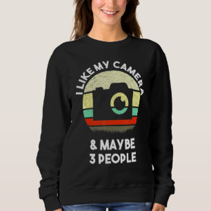 Camiseta Eu Gosto Da Minha Câmera E Talvez De 3 Pessoas De 