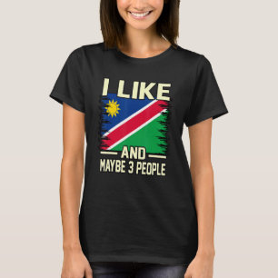 Camiseta Eu Gosto da Namíbia E Talvez 3 Pessoas