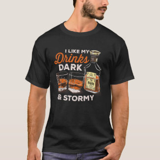 Camiseta Eu gosto das minhas Bebidas Escuras e da Shir bebe