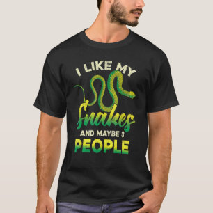 Camiseta Eu Gosto das Minhas Cobras E Talvez 3 Pessoas Rép